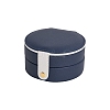 2-Tier Round PU Leather Jewelry Organizer Boxes PW-WGA3F4E-03-1