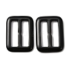Rectangle Resin Buckle Clasps FIND-WH0129-33B-1