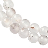 Natural Dendritic Agate Beads Strands G-C011-4mm-01-4
