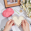 DIY Heart Wood Knitting Loom Kits DIY-CY0003-10A-3