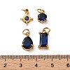 4Pcs 4 Styles 304 Stainless Steel & Glass Pendants GL-CBAC8BB-01G-09-3