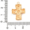 304 Stainless Steel Micro Pave Cubic Zirconia Pendants STAS-P421-02G-4