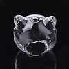 Handmade Kitten Blown Glass Globe Beads GLAA-Q077-01-3