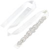 Fingerinspire Crystal Rhinestone Wedding Dress Belt DIY-FG0002-48-1