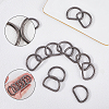 20Pcs Iron D Rings IFIN-SP0001-21A-B-4