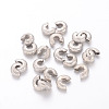 Brass Crimp Beads Covers X-KK-G015-P-NF-1-1