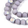 Frosted Opaque Glass Beads Strands LS-GLAA-T032-P8mm-MBB07-3