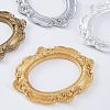 4Pcs 4 Colors Oval Retro Resin Photo Frames AJEW-FG0001-48-4