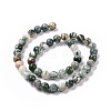 Natural Tree Agate Beads Strands G-K194-6mm-02-5