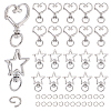 160 Sets 2 Styles Alloy Swivel Clasps FIND-GO0004-32-1