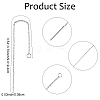 10 Pairs 304 Stainless Steel Earring Findings STAS-YW0001-09-3