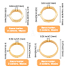 64Pcs 8 Style Brass Bead Frames KK-HY0003-01-2