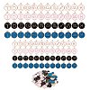 Alloy Enamel Pendants ENAM-SZ0001-14LG-RS-1