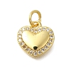 Rack Plating Brass Micro Pave Cubic Zirconia Charms KK-I716-07G-1