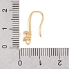 Rack Plating Brass Cubic Zirconia Earring Hooks KK-S374-05G-07-3