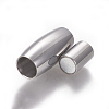 304 Stainless Steel Magnetic Clasps with Glue-in Ends STAS-F212-022P-2