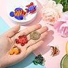 6Pcs 6 Styles Handmade Lampwork Pendants LAMP-YW0001-56-4