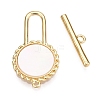 Brass Toggle Clasps KK-N254-161G-1