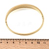 304 Stainless Steel Crystal Rhinestone Hinged Cuff Bangles for Women SA-CBAF851-02G-5