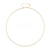 2MM Round Brass Chain Necklace Making KK-P354-02G-1