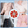 6Pcs Alloy Rhinestone 1-Hole Shank Buttons BUTT-FG0001-42A-6