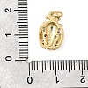 Brass Micro Pave Clear Cubic Zirconia Pendants KK-H267-077G-02-3