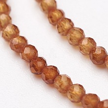 Natural Garnet Bead Strands G-P213-36-2mm