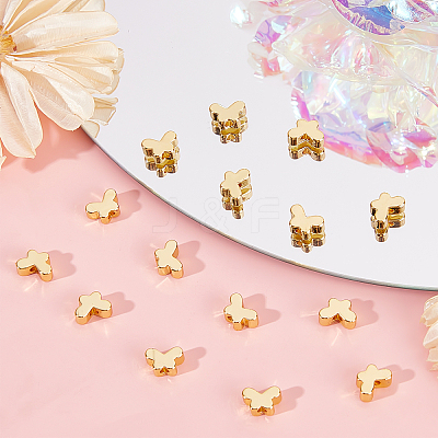 50Pcs Brass Beads KK-BBC0002-59-1