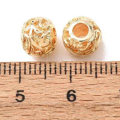 Brass Beads KK-CBADFF4-01G-1