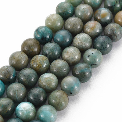 Natural Chrysocolla Beads Strands G-S376-004A-1