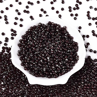 Picasso Baking Paint Glass Seed Beads SEED-N007-35L-1