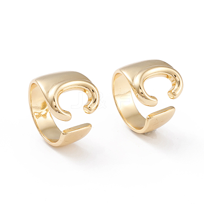 Brass Cuff Rings RJEW-L097-06C-1
