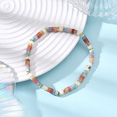 Natural Mixed Gemstone Beaded Stretch Bracelets for Women BJEW-JB12819-1