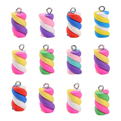 Handmade Polymer Clay Charms CLAY-T016-83-1