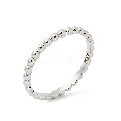 925 Streling Silver Plain Band Rings RJEW-P164-01C-P-1