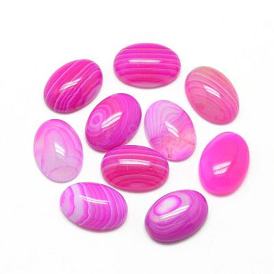 Natural Striped Agate/Banded Agate Cabochons G-R415-13x18-13-1