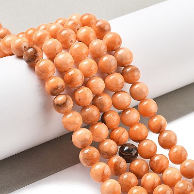 Natural Persian Jade Beads Strands G-A255-A02-02J-1