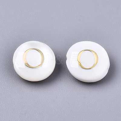 Natural Freshwater Shell Beads SHEL-S266-12O-1