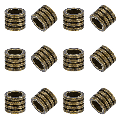 12Pcs 304 Stainless Steel European Beads STAS-UN0064-94AB-1