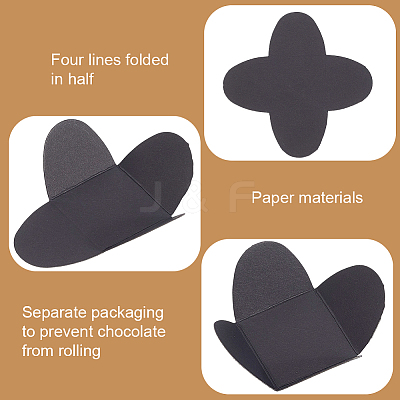 Cross Kraft Paper Chocolate Spacer AJEW-CN0004-83B-1