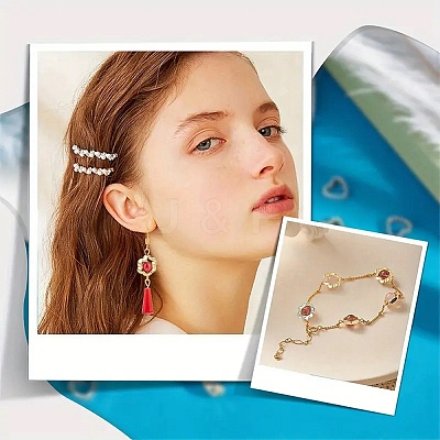 100Pcs 2 Colors CCB Plastic Bead Frame CCB-YW0001-68-1