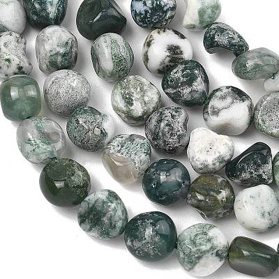 Natural Tree Agate Beads Strands G-D362-A02-1