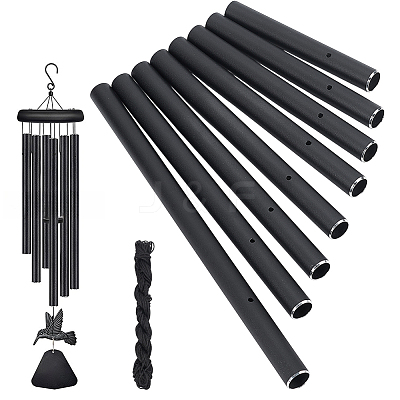 Aluminum Round Tube Big Pendants FIND-PH0059-56-1