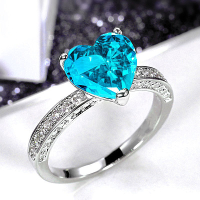 Brass Micro Pave Cubic Zirconia Finger Rings for Women FS-WGC99AF-18-1