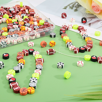 360Pcs 9 Style Handmade Polymer Clay Beads CLAY-DC0001-13-1