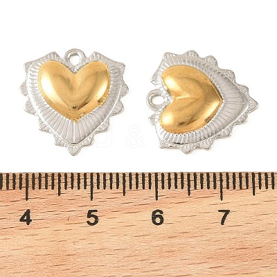 Two Tone 304 Stainless Steel Pendants STAS-L314-10GP-01-1
