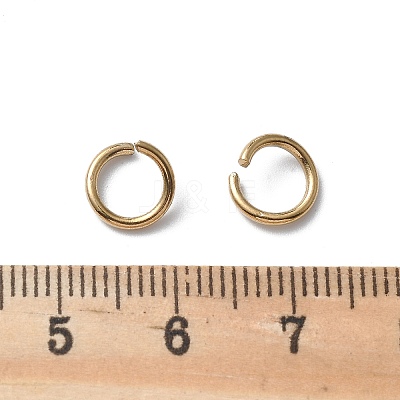 Ion Plating(IP) 304 Stainless Steel Open Jump Rings STAS-M081-01G-07-1