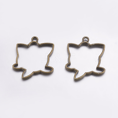 Tibetan Style Alloy Open Back Bezel Pendants LS-PALLOY-L203-12AB-1
