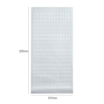Letter PVC Adhesive Waterproof Stickers Self-Adhesive Stickers LS-PW-WGB281D-04-1