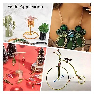 Round Aluminum Craft Wire AW-D009-1mm-10m-07-1